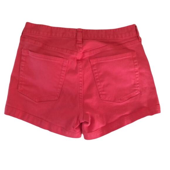 J Crew Short Shorts - Orange Red Size 2 - 99%Cotton . Barbiecore - Picture 2 of 7